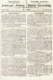 Amtsblatt zur Lemberger Zeitung = Dziennik Urzędowy do Gazety Lwowskiej. 1862, nr 101