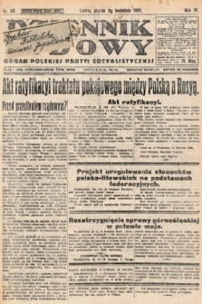 Dziennik Ludowy : organ Polskiej Partyi Socyalistycznej. 1921, nr 99