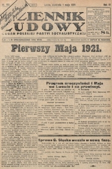 Dziennik Ludowy : organ Polskiej Partyi Socyalistycznej. 1921, nr 101