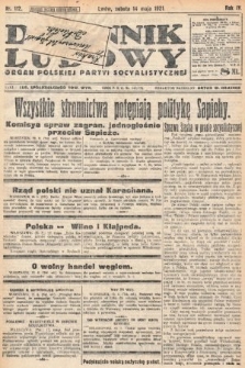 Dziennik Ludowy : organ Polskiej Partyi Socyalistycznej. 1921, nr 112