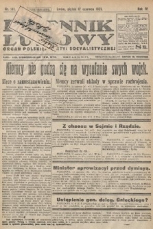 Dziennik Ludowy : organ Polskiej Partyi Socyalistycznej. 1921, nr 141