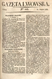 Gazeta Lwowska. 1833, nr 103