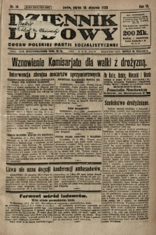 Dziennik Ludowy : organ Polskiej Partji Socjalistycznej. 1923, nr 14