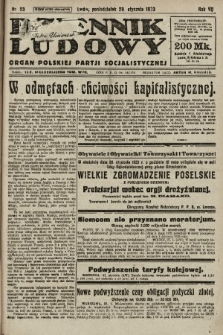 Dziennik Ludowy : organ Polskiej Partji Socjalistycznej. 1923, nr 23
