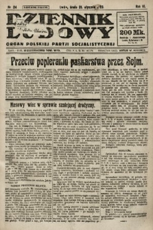 Dziennik Ludowy : organ Polskiej Partji Socjalistycznej. 1923, nr 24