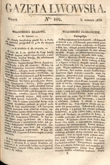 Gazeta Lwowska. 1833, nr 104