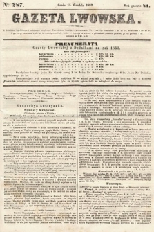 Gazeta Lwowska. 1852, nr 287