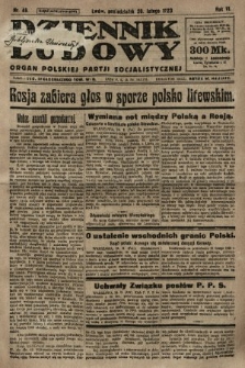 Dziennik Ludowy : organ Polskiej Partji Socjalistycznej. 1923, nr 46