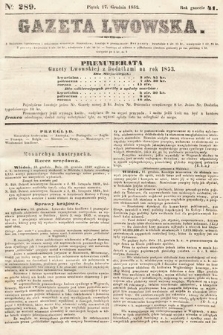 Gazeta Lwowska. 1852, nr 289