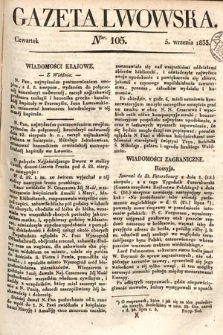 Gazeta Lwowska. 1833, nr 105