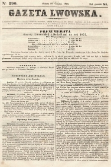 Gazeta Lwowska. 1852, nr 290