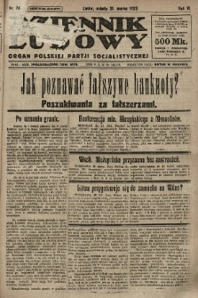 Dziennik Ludowy : organ Polskiej Partji Socjalistycznej. 1923, nr 74