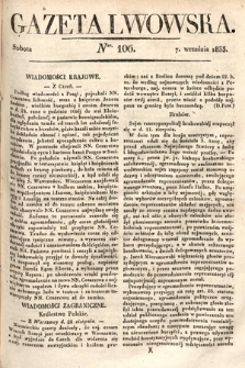 Gazeta Lwowska. 1833, nr 106