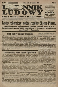 Dziennik Ludowy : organ Polskiej Partji Socjalistycznej. 1923, nr 143