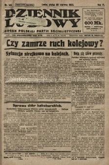 Dziennik Ludowy : organ Polskiej Partji Socjalistycznej. 1923, nr 145