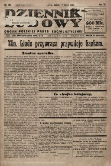 Dziennik Ludowy : organ Polskiej Partji Socjalistycznej. 1923, nr 151