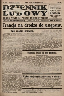 Dziennik Ludowy : organ Polskiej Partji Socjalistycznej. 1923, nr 191