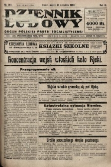 Dziennik Ludowy : organ Polskiej Partji Socjalistycznej. 1923, nr 214