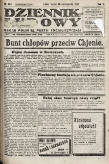 Dziennik Ludowy : organ Polskiej Partji Socjalistycznej. 1923, nr 243