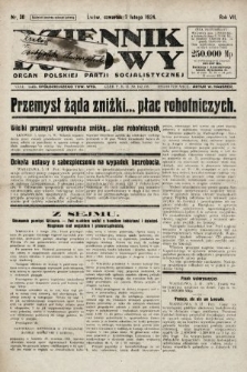 Dziennik Ludowy : organ Polskiej Partji Socjalistycznej. 1924, nr 30
