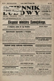Dziennik Ludowy : organ Polskiej Partji Socjalistycznej. 1924, nr 37