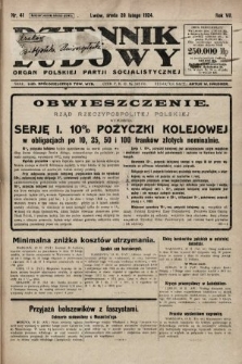Dziennik Ludowy : organ Polskiej Partji Socjalistycznej. 1924, nr 41