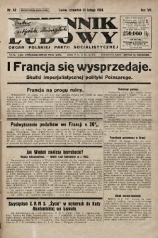 Dziennik Ludowy : organ Polskiej Partji Socjalistycznej. 1924, nr 42