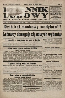 Dziennik Ludowy : organ Polskiej Partji Socjalistycznej. 1924, nr 43