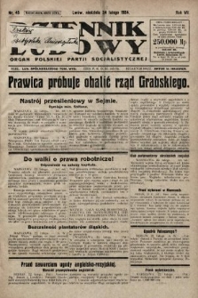 Dziennik Ludowy : organ Polskiej Partji Socjalistycznej. 1924, nr 45