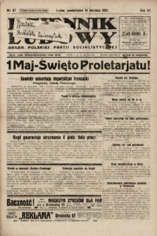 Dziennik Ludowy : organ Polskiej Partji Socjalistycznej. 1924, nr 87
