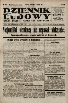 Dziennik Ludowy : organ Polskiej Partji Socjalistycznej. 1924, nr 104