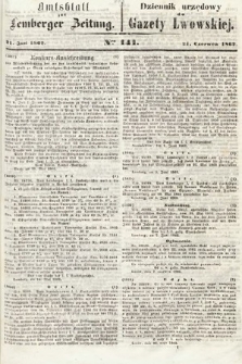 Amtsblatt zur Lemberger Zeitung = Dziennik Urzędowy do Gazety Lwowskiej. 1862, nr 141