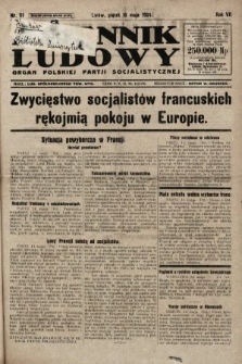 Dziennik Ludowy : organ Polskiej Partji Socjalistycznej. 1924, nr 111