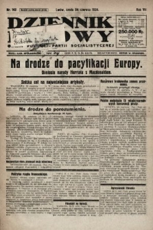 Dziennik Ludowy : organ Polskiej Partji Socjalistycznej. 1924, nr 142