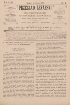 Przegląd Lekarski : organ Towarzystw Lekarskich Krakowskiego i Galicyjskiego. 1887, nr 3