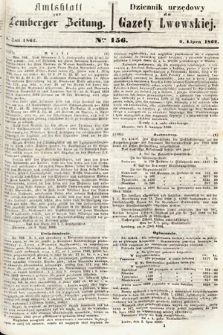 Amtsblatt zur Lemberger Zeitung = Dziennik Urzędowy do Gazety Lwowskiej. 1862, nr 156