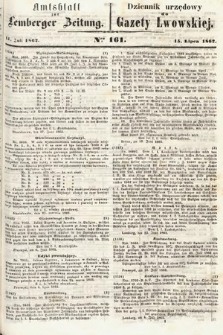 Amtsblatt zur Lemberger Zeitung = Dziennik Urzędowy do Gazety Lwowskiej. 1862, nr 161