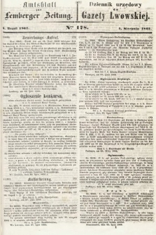 Amtsblatt zur Lemberger Zeitung = Dziennik Urzędowy do Gazety Lwowskiej. 1862, nr 178