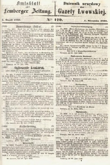 Amtsblatt zur Lemberger Zeitung = Dziennik Urzędowy do Gazety Lwowskiej. 1862, nr 179