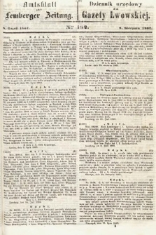 Amtsblatt zur Lemberger Zeitung = Dziennik Urzędowy do Gazety Lwowskiej. 1862, nr 182