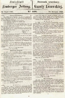 Amtsblatt zur Lemberger Zeitung = Dziennik Urzędowy do Gazety Lwowskiej. 1862, nr 198