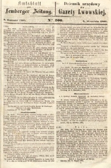 Amtsblatt zur Lemberger Zeitung = Dziennik Urzędowy do Gazety Lwowskiej. 1862, nr 206