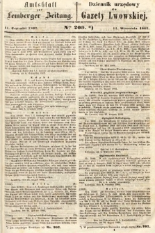 Amtsblatt zur Lemberger Zeitung = Dziennik Urzędowy do Gazety Lwowskiej. 1862, nr 209
