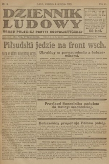 Dziennik Ludowy : organ Polskiej Partyi Socyalistycznej. 1920, nr 4