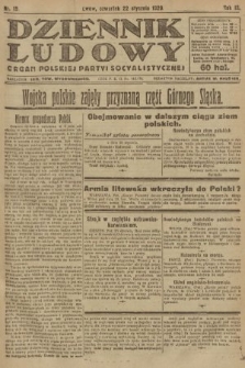 Dziennik Ludowy : organ Polskiej Partyi Socyalistycznej. 1920, nr 19