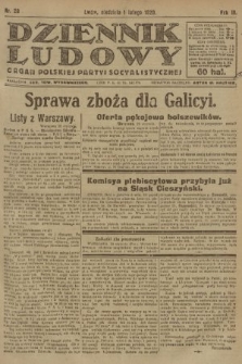 Dziennik Ludowy : organ Polskiej Partyi Socyalistycznej. 1920, nr 28