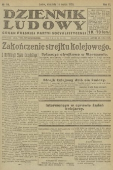 Dziennik Ludowy : organ Polskiej Partyi Socyalistycznej. 1920, nr 64