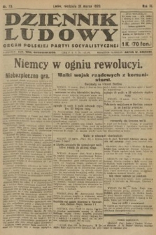 Dziennik Ludowy : organ Polskiej Partyi Socyalistycznej. 1920, nr 70