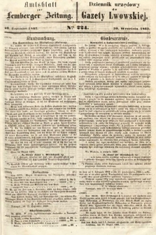 Amtsblatt zur Lemberger Zeitung = Dziennik Urzędowy do Gazety Lwowskiej. 1862, nr 224