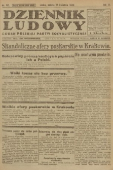 Dziennik Ludowy : organ Polskiej Partyi Socyalistycznej. 1920, nr 92